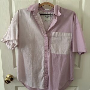 Abercrombie & Fitch Pink Button-Up Shirt